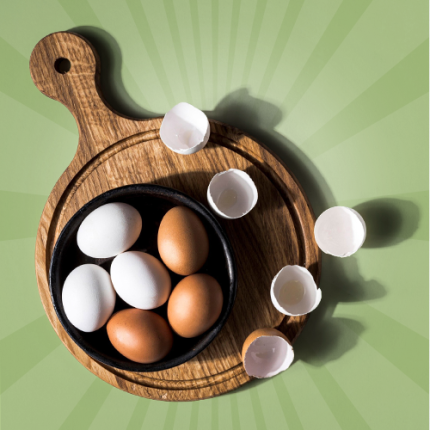 البيض المدعم بالأوميجا والفيتامينات